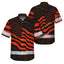 Orange Neon Independence USA Flag Hi-Vis Hawaiian Shirt