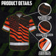 Orange Neon Independence USA Flag Hi-Vis Hawaiian Shirt