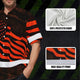 Orange Neon Independence USA Flag Hi-Vis Hawaiian Shirt