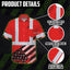 Red US Flag Paint Hi-Vis Hawaiian Shirt
