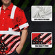 Red US Flag Paint Hi-Vis Hawaiian Shirt