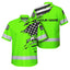 Scratch Green Neon US Flag Hi-Vis Hawaiian Shirt