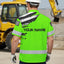 Scratch Green Neon US Flag Hi-Vis Hawaiian Shirt