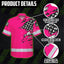 Scratch Pink Neon US Flag Hi-Vis Hawaiian Shirt