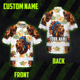 Hi Vis Hawaiian Shirt Reflective Tapes Bear Native Custom Name Safety Workwear For Workers, Truckers, Operators