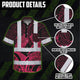 Black Light Pink Polynesian Hi-Vis Hawaiian Shirt