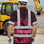 Black Light Pink Polynesian Hi-Vis Hawaiian Shirt