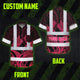 Black Light Pink Polynesian Hi-Vis Hawaiian Shirt