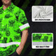 Black Skull Boat Hi-Vis Hawaiian Shirt