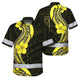 Black Yellow Polynesian Hi-Vis Hawaiian Shirt