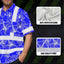Orange Neon And Yellow Flowers Hi-Vis Hawaiian Shirt