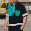 Blue Neon Hawaii 2 Hi-Vis Hawaiian Shirt