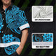 Blue Neon Polynesian Hi-Vis Hawaiian Shirt