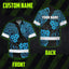 Blue Neon Polynesian Hi-Vis Hawaiian Shirt