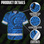 Blue Neon Hi-Vis Hawaiian Shirt