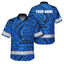 Blue Neon Hi-Vis Hawaiian Shirt