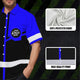 Blue Neon Uniform Hi-Vis Hawaiian Shirt