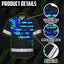 Blue Tie Dye US Flag Hi-Vis Hawaiian Shirt