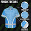 Blue White Neon Hi-Vis Hawaiian Shirt
