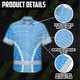 Blue White Neon Hi-Vis Hawaiian Shirt