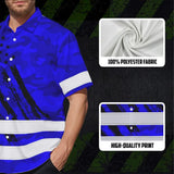 Hi Vis Hawaiian Shirt Reflective Tapes Camo Blue Neon US Flag Custom Name