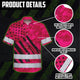 Camo Pink Neon US Flag Hi-Vis Hawaiian Shirt