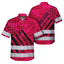 Camo Pink Neon US Flag Hi-Vis Hawaiian Shirt