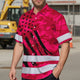 Camo Pink Neon US Flag Hi-Vis Hawaiian Shirt