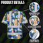Dark Blue Hi-Vis Hawaiian Shirt