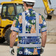 Dark Blue Hi-Vis Hawaiian Shirt