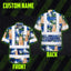 Dark Blue Hi-Vis Hawaiian Shirt