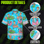 Funny Skeleton Pool Float Hi-Vis Hawaiian Shirt