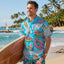 Funny Skeleton Pool Vacation Hi-Vis Hawaiian Shirt