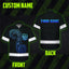 Gradient Blue Neon Hawaii Hi-Vis Hawaiian Shirt