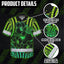 Gradient Green Polynesian Hi-Vis Hawaiian Shirt