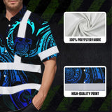 Hi Vis Hawaiian Shirt Reflective Tapes Gradient Turtle Hawaiian Polynesian Tribal Custom Name