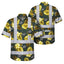 Green And Yellow Flowers Hi-Vis Hawaiian Shirt