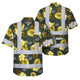 Green And Yellow Flowers Hi-Vis Hawaiian Shirt