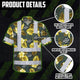 Green And Yellow Flowers Hi-Vis Hawaiian Shirt