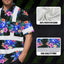 Green Black Flowers Turtle Hi-Vis Hawaiian Shirt