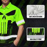 Hi Vis Hawaiian Shirt Reflective Tapes Green Excavator Operator Custom Name