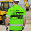 Green Loader Operator Hi-Vis Hawaiian Shirt