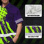 Green Neon And Violet US Flag Custom Hi-Vis Hawaiian Shirt