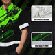 Green Neon Chainsaw Logger Custom Hi-Vis Hawaiian Shirt