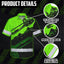 Green Neon Chainsaw Logger Custom Hi-Vis Hawaiian Shirt
