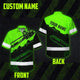 Green Neon Chainsaw Logger Custom Hi-Vis Hawaiian Shirt