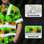 Green Neon Flowers Hi-Vis Hawaiian Shirt