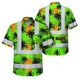Green Neon Flowers Hi-Vis Hawaiian Shirt