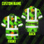 Green Neon Flowers Hi-Vis Hawaiian Shirt