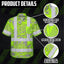 Green Neon Grey Protea Hi-Vis Hawaiian Shirt